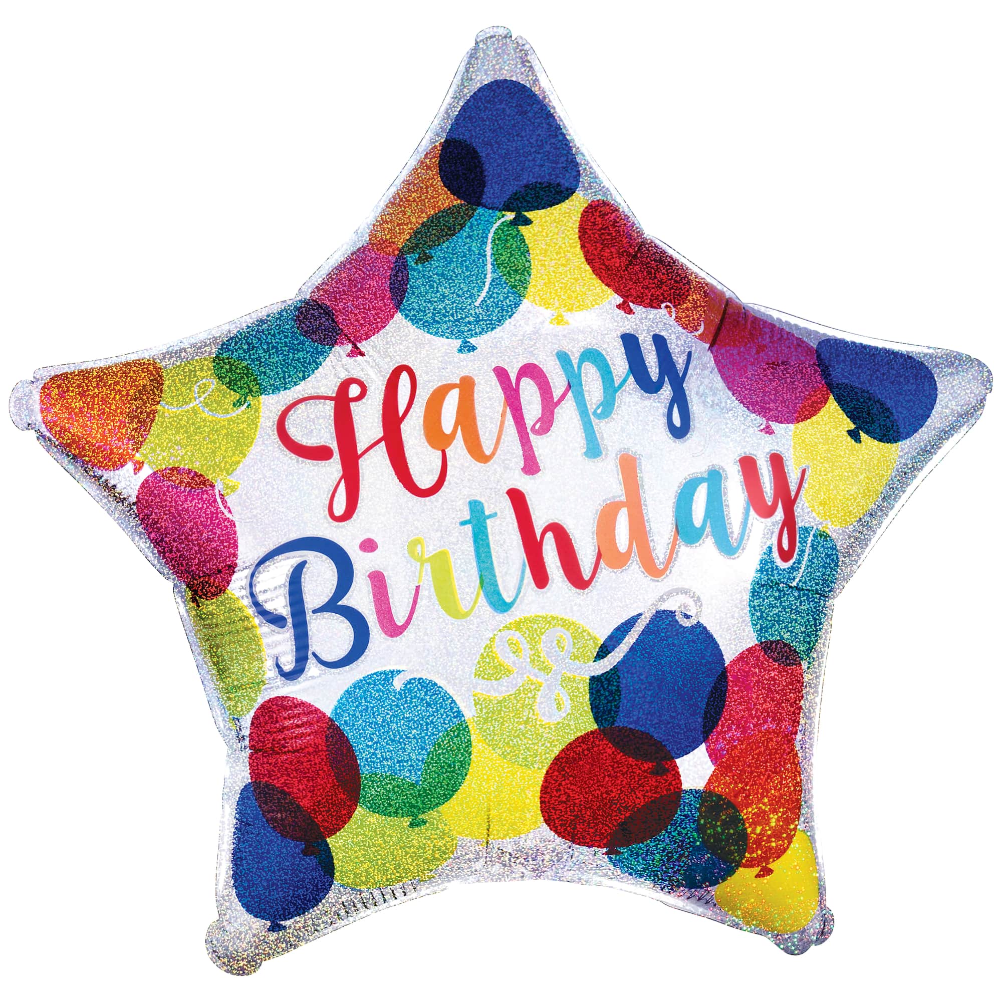 18" Happy Birthday Sparkle Foil Balloon